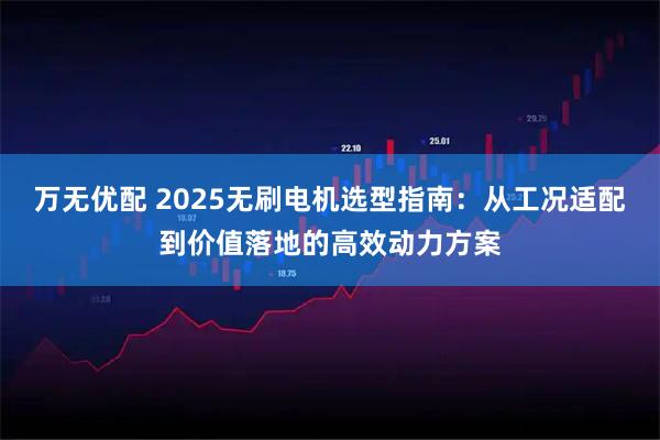 万无优配 2025无刷电机选型指南：从工况适配到价值落地的高效动力方案